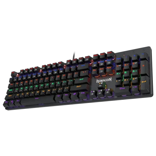 Redragon K608 Valheim Rainbow Gaming Keyboard, 104 Keys NKRO Mechanical Keyboard