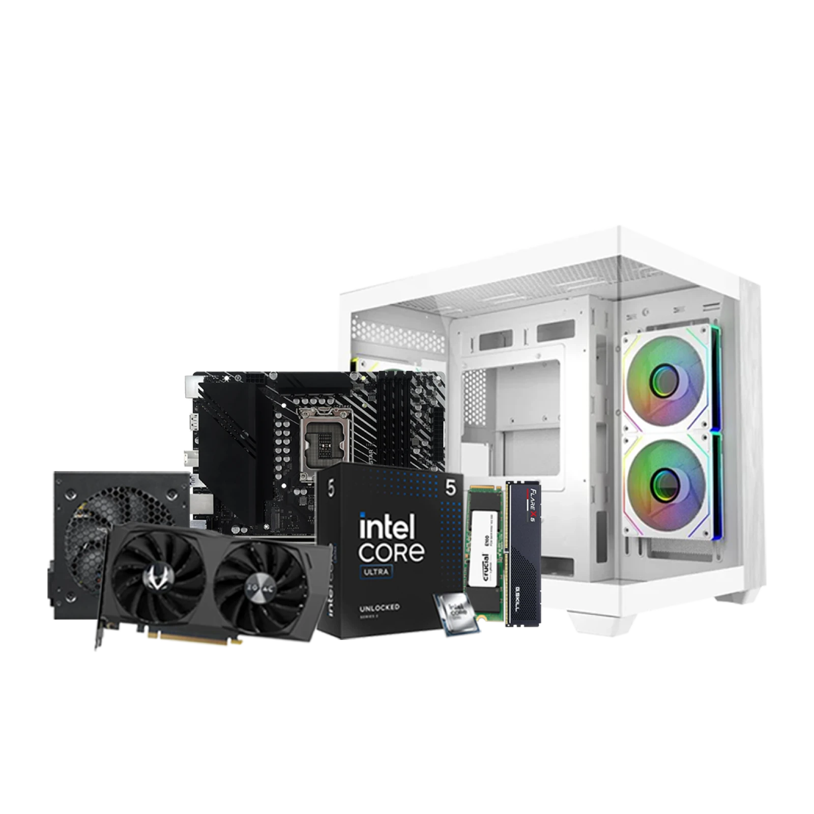 Intel Core Ultra 5 225 with RTX 3050 8GB DDR6 Gaming PC