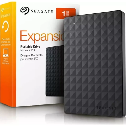 Seagate STEA1000400 Expansion Portable 1TB USB 3.0 Black External HDD