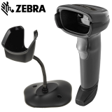 Zebra DS2208 SR Corded 2D/1D Handheld Barcode Scanner With Stand