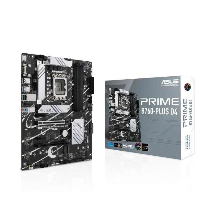 ASUS Prime B760-PLUS D4, an Intel® B760 LGA 1700 ATX motherboard